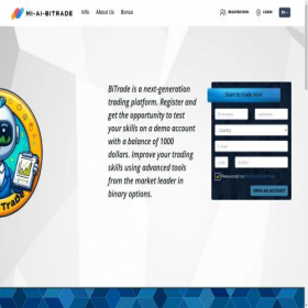Скриншот главной страницы сайта mi-ai-bitrade.com