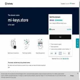 Скриншот главной страницы сайта mi-keys.store
