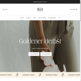 Скриншот главной страницы сайта mia-modehaus.ch