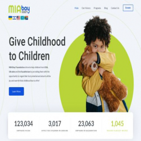 Скриншот главной страницы сайта miabayfoundation.com