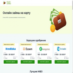 Скриншот главной страницы сайта mickrozaim24.ru