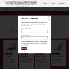 Скриншот главной страницы сайта microsoftstore.ru