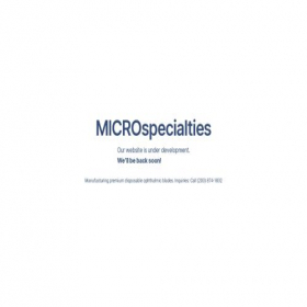 Скриншот главной страницы сайта microspecialties.com