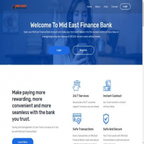 Скриншот главной страницы сайта mideastfinance.com