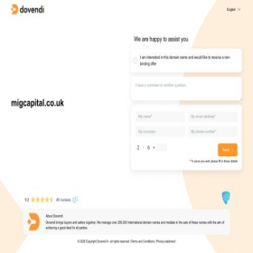 Скриншот главной страницы сайта migcapital.co.uk