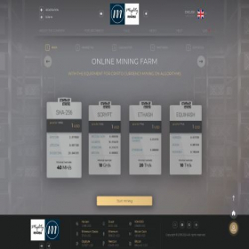 Скриншот главной страницы сайта mightymine.pro