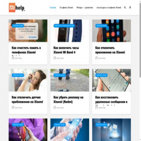 Скриншот главной страницы сайта mihelp.ru