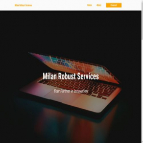 Скриншот главной страницы сайта milanrobust.com