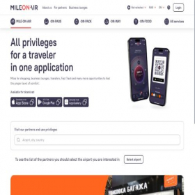 Скриншот главной страницы сайта mileonair.com