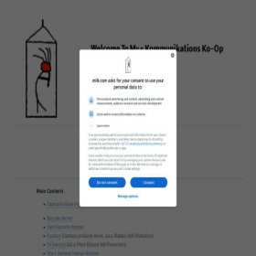 Скриншот главной страницы сайта milk.com