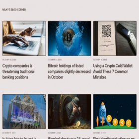 Скриншот главной страницы сайта milky.blog