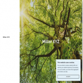 Скриншот главной страницы сайта miller.xyz