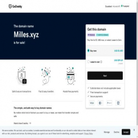Скриншот главной страницы сайта milles.xyz