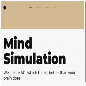 Скриншот главной страницы сайта mind-simulation.com