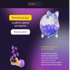 Скриншот главной страницы сайта mind-token.ru
