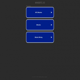 Скриншот главной страницы сайта minebtc.io