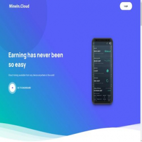 Скриншот главной страницы сайта minein.cloud