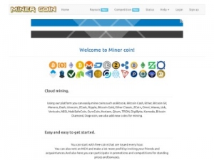 Скриншот главной страницы сайта miner-co.in