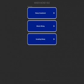 Скриншот главной страницы сайта miner-money.biz