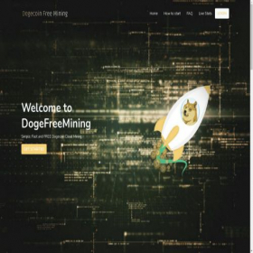 Скриншот главной страницы сайта miner.dogefreemining.com