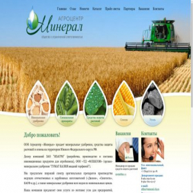Скриншот главной страницы сайта mineral-vlg.ru