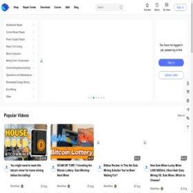 Скриншот главной страницы сайта minerfixes.com