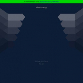 Скриншот главной страницы сайта minerlands.app