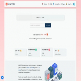 Скриншот главной страницы сайта minetrx.pro