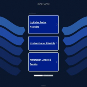 Скриншот главной страницы сайта minex.world