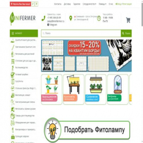 Скриншот главной страницы сайта minifermer.ru