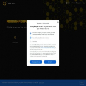 Скриншот главной страницы сайта mining4people.com