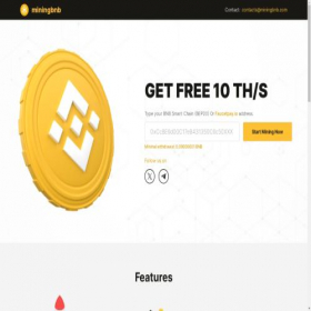 Скриншот главной страницы сайта miningbnb.com