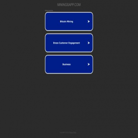 Скриншот главной страницы сайта miningsapp.com