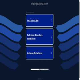 Скриншот главной страницы сайта miningsolana.com