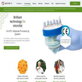 Скриншот главной страницы сайта minitc-biologics.com