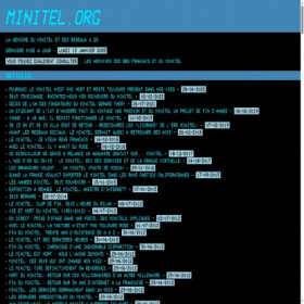 Скриншот главной страницы сайта minitel.org