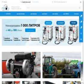 Скриншот главной страницы сайта minizapravka.ru