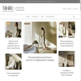 Скриншот главной страницы сайта minlife.ru