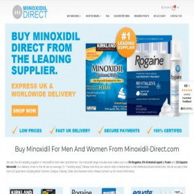 Скриншот главной страницы сайта minoxidil-direct.com
