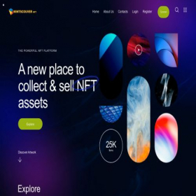 Скриншот главной страницы сайта mintcouver-nft.com