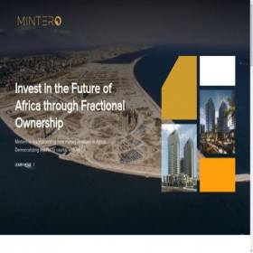 Скриншот главной страницы сайта mintero.io