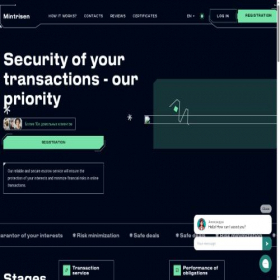 Скриншот главной страницы сайта mintrisen.com