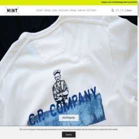 Скриншот главной страницы сайта mintstore.ru