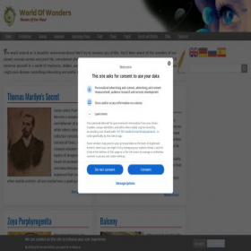 Скриншот главной страницы сайта mirchudes.net