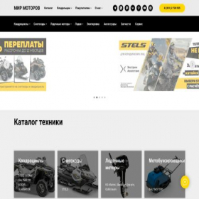 Скриншот главной страницы сайта mirmotorov24.ru