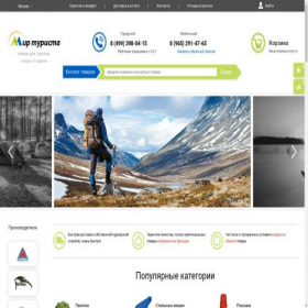 Скриншот главной страницы сайта mirtyrista.ru