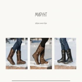 Скриншот главной страницы сайта mirunt.tilda.ws