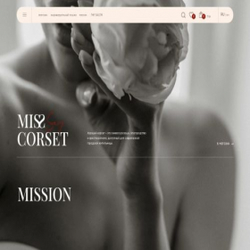 Скриншот главной страницы сайта misscorset.ru