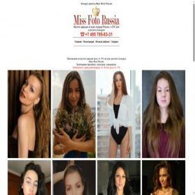 Скриншот главной страницы сайта missfotomoscow.ru