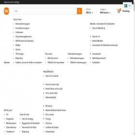 Скриншот главной страницы сайта mistore.se
